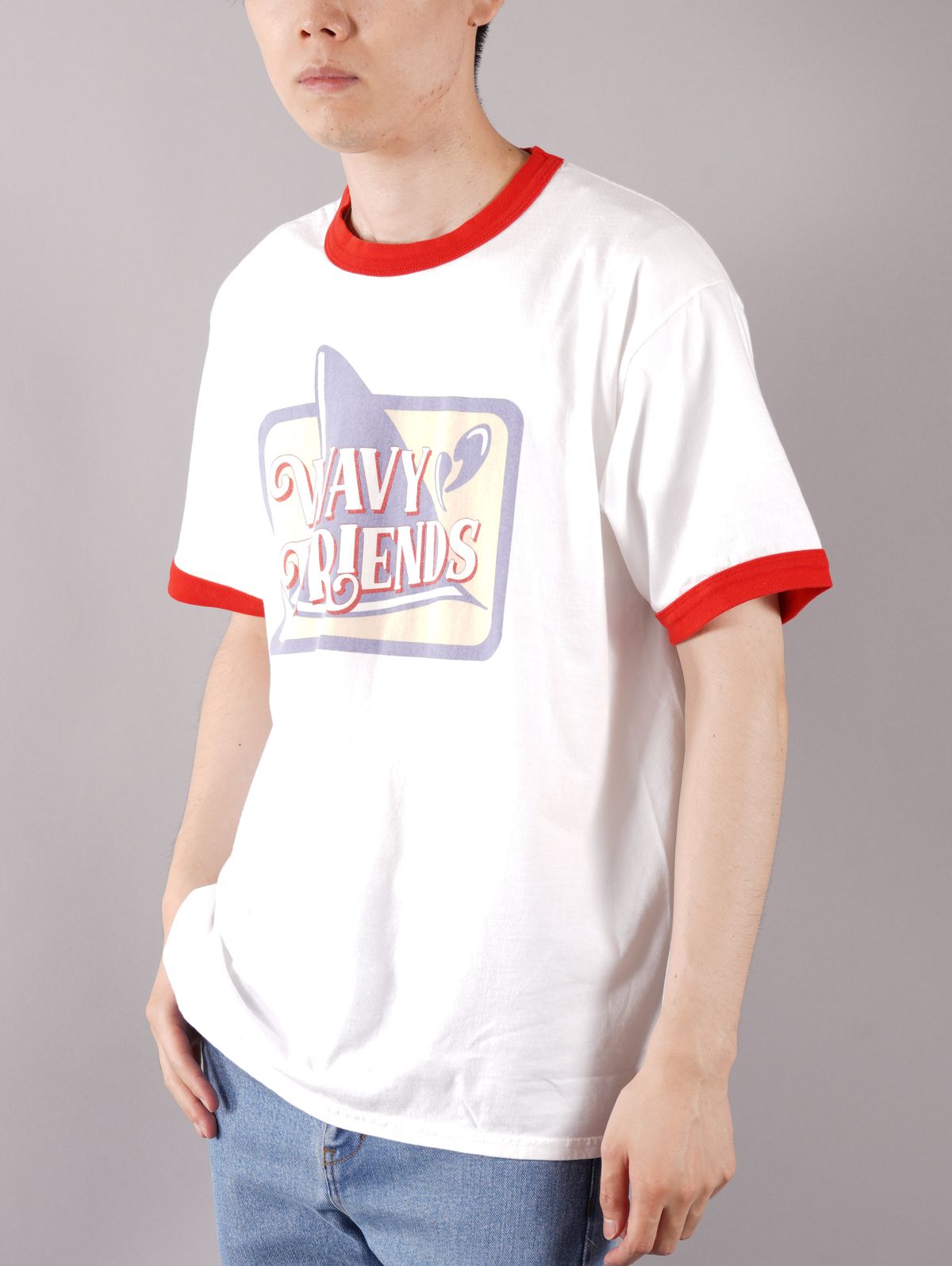 WTY-001 / Tシャツ (ホワイト/レッド)
