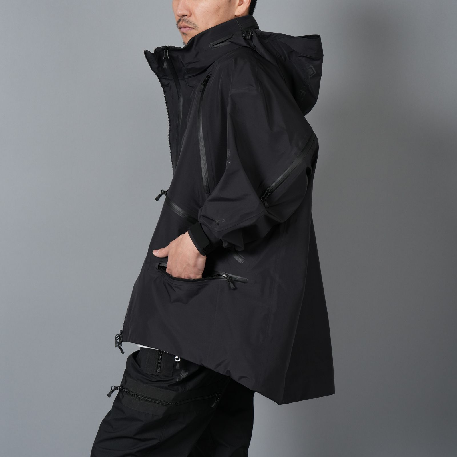 【ラスト1点】【限定】GORE-TEX PRODUCTS / 40DY / CK 3L  SHELL / ゴアテックス  スリーレイヤー / ナイロンジャケット[防水・防風] (ブラック)