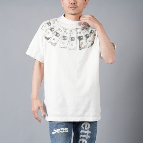 【ラスト1点】SM-YS8-0000-010 / MONEY / WHITE / Tシャツ (ホワイト)