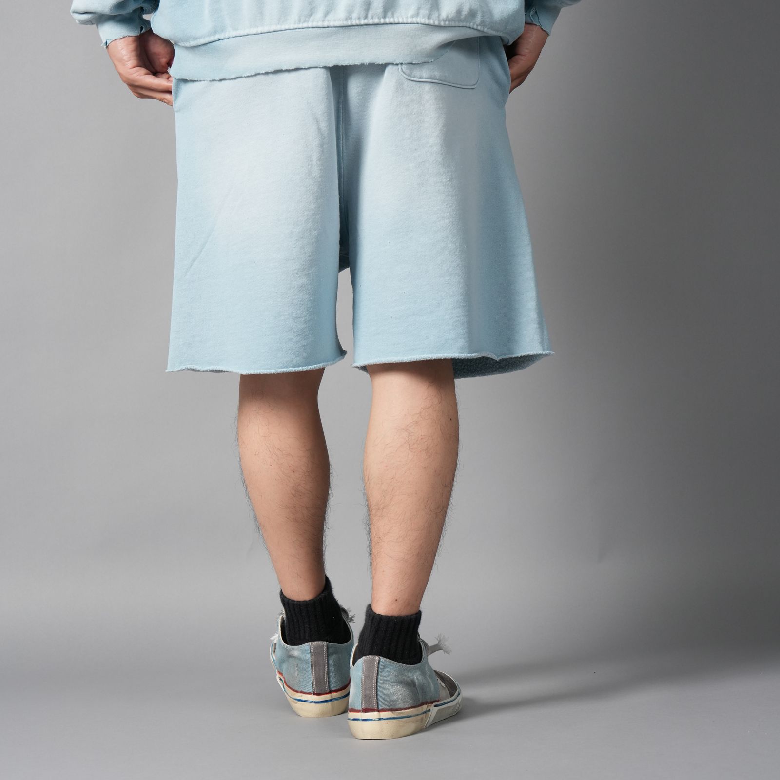 BOBBY DRISCOLL SWEAT SHORT / スウェットショーツ (ブルー)
