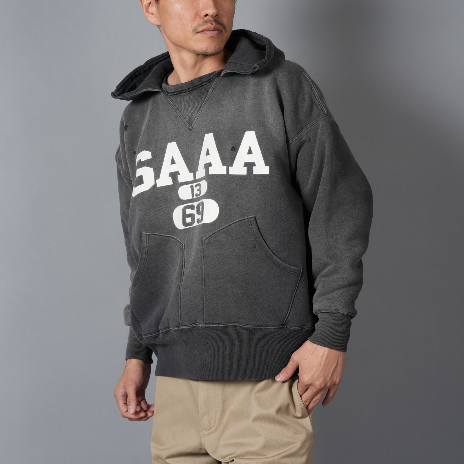 【残りわずか】SM-HR1-0000-C58 / BB_AFTER HOODED DBL FC / SAA / NVY / パーカー・フーディー (ネイビー)