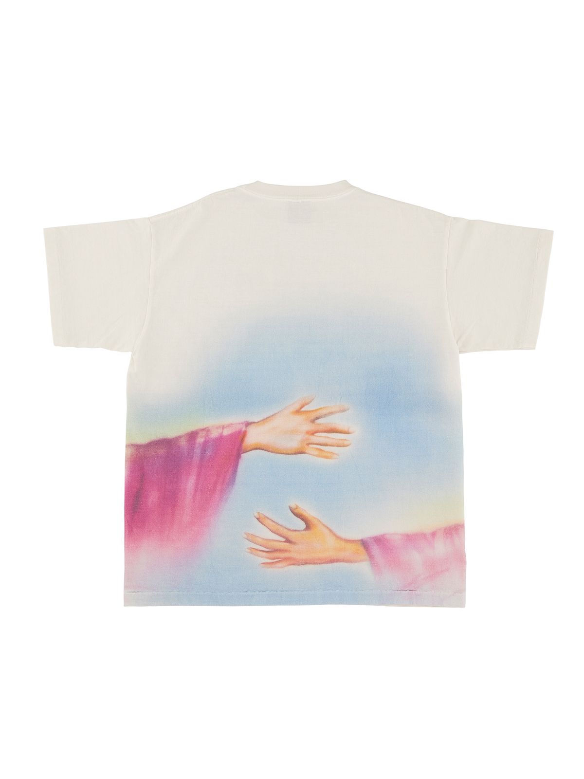 ラスト1点 / SM-S21-0000-002/SS TEE _hug_WHITE / ハグ Tシャツ  (ホワイト)