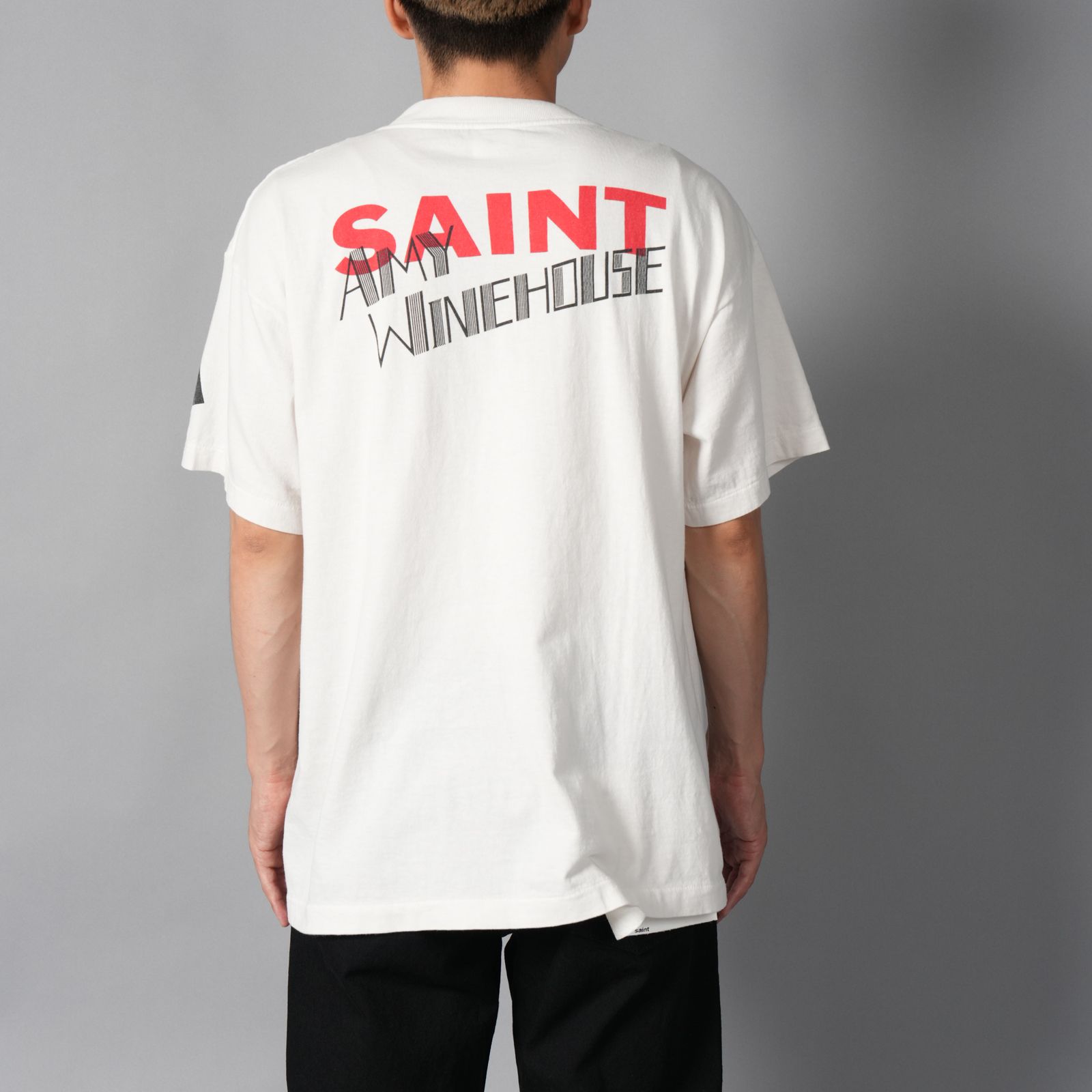【残りわずか】【コラボ】SM-MK1-0000-C14 / AMY_SS T-SHIRT / BACK TO BLK / WHITE / Tシャツ (ホワイト)