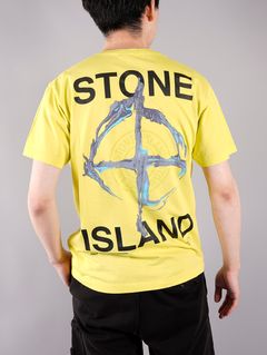【ラスト1点】MARBLE THREE / プリント Tシャツ / ピスタチオ グリーン