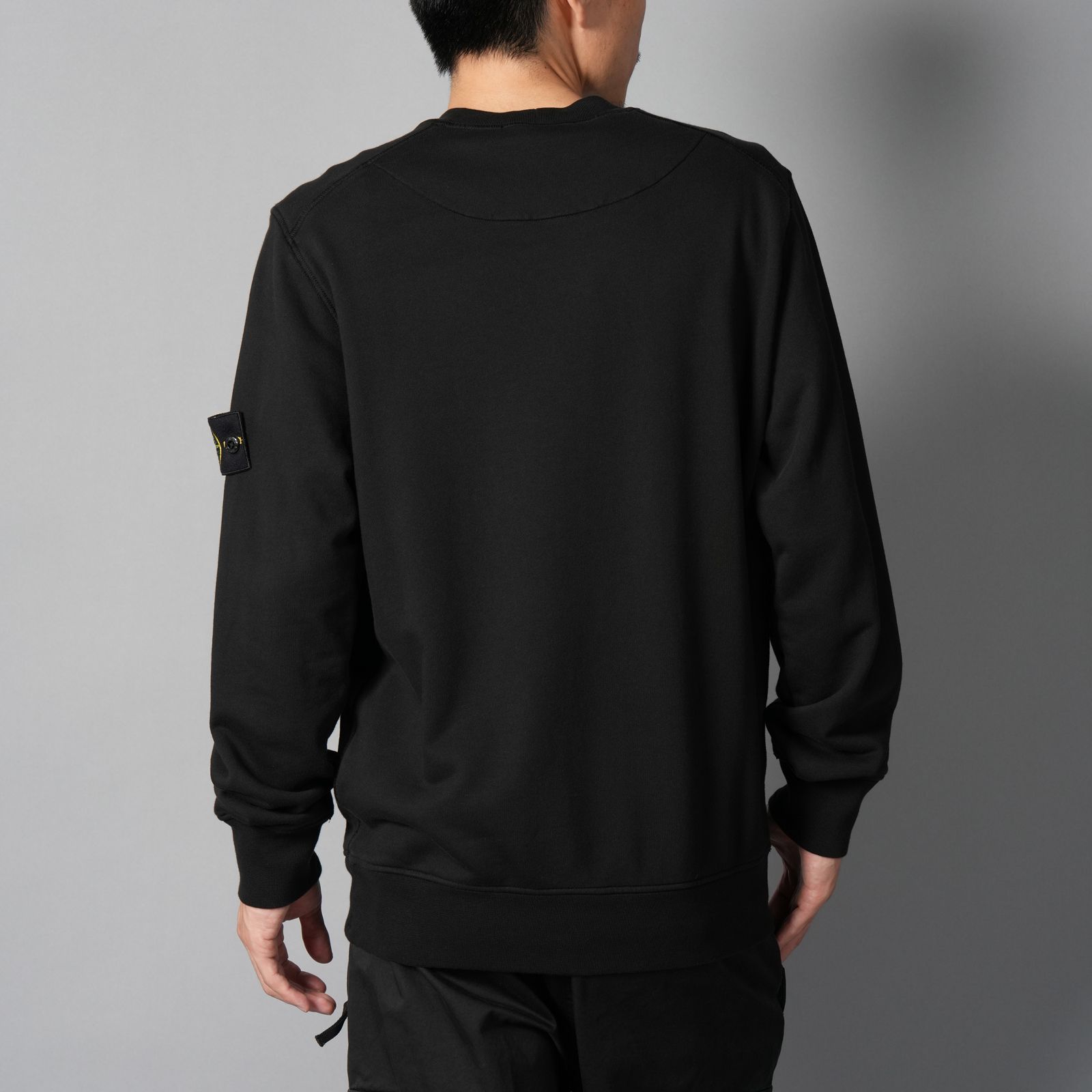 【定番アイテム】 6100060/6100044/63051 / ORGANIC COTTON FLEECE / トレーナー / クルーネックスウェット 【ガーメントダイ】  (ブラック)