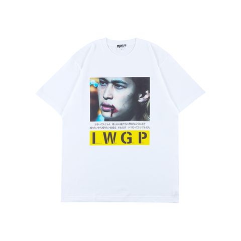 【ラスト1点】PHOTO MESSAGE TEE "分かってんじゃん" / フォトメッセージ Tシャツ  (ホワイト)