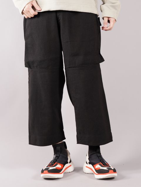 WORKWEAR WIDE PANT_CHAPTER 1 LINEN CORDURA®-TC /  ワークウェア ワイドパンツ / ブラック