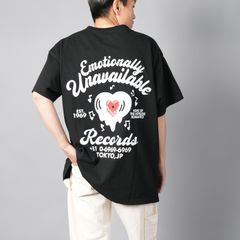 RECORDS TEE / レコード Tシャツ (ブラック)