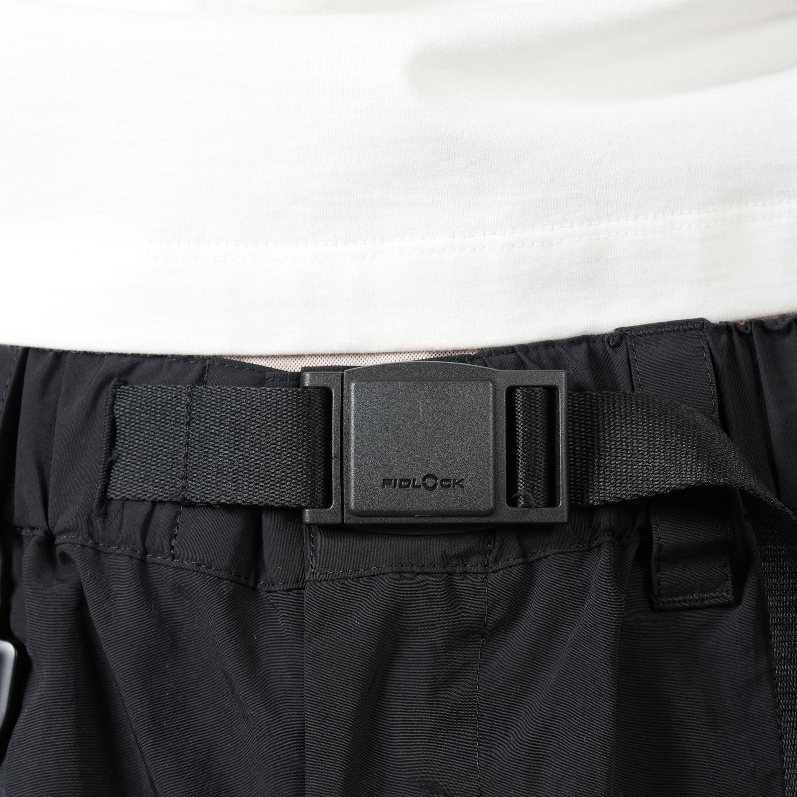 【ラスト1点】CRINKLE NYLON CUFF PANTS  / クリンクル ナイロン カフ パンツ  (ブラック)
