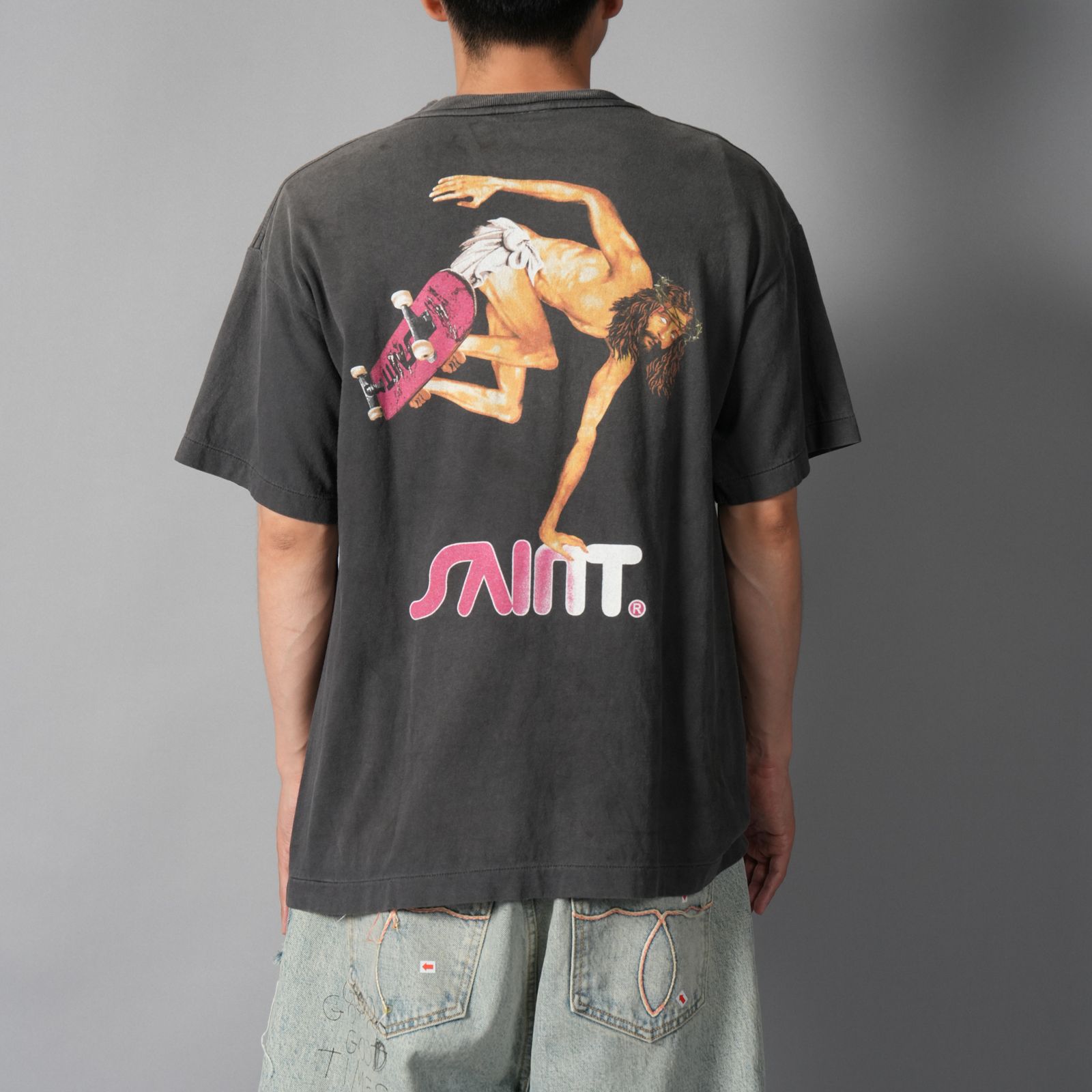 【残りわずか】SM-MK8-0000-007 / SS T-SHIRT / SKATE / BLACK /  Tシャツ  (ブラック)
