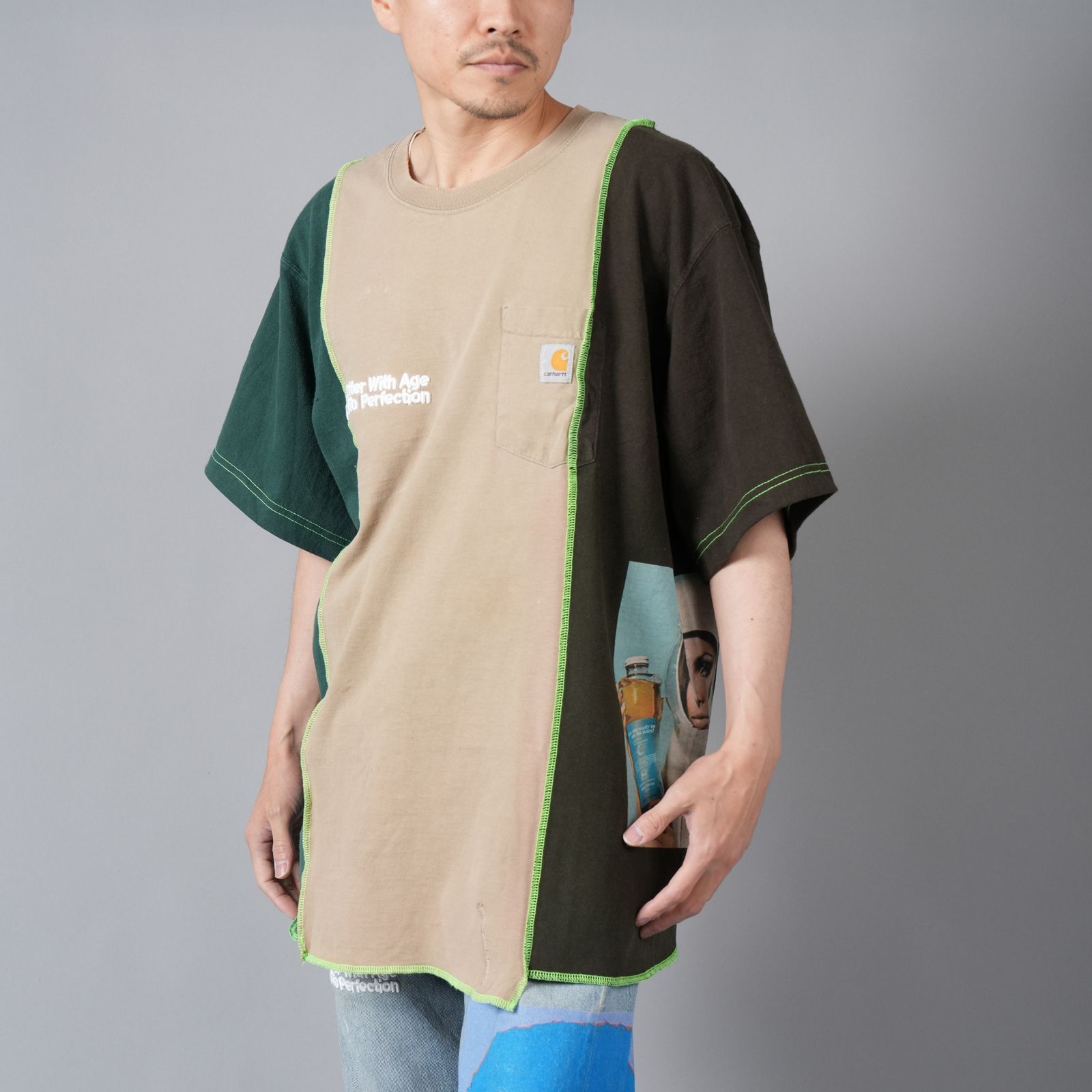 Travellier Carhartt Tee  / トラベラー カーハート Tシャツ [XLサイズ] (マルチカラー)