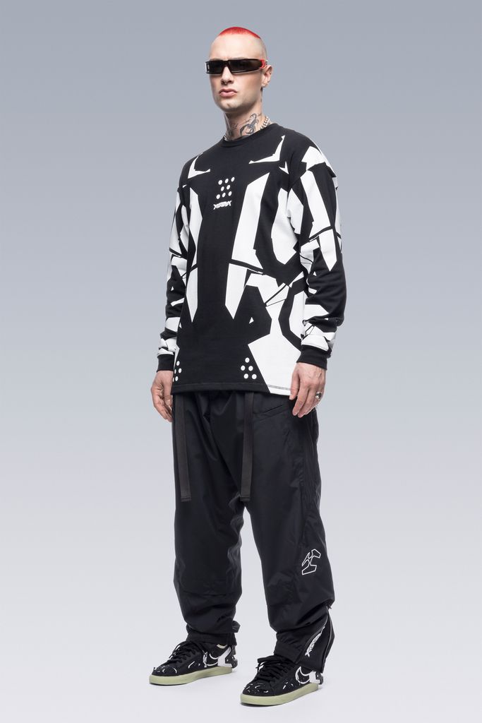 【ラスト1点】 S36-PR / 100% Cotton Long Sleeve T-shirt / ロンT ・カットソー  (ブラック)