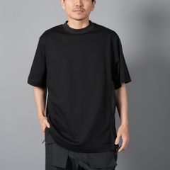 【コラボ】HYBRID PLATING COTTON POLYESTER SHORT T-SHIRT / Tシャツ (ブラック)