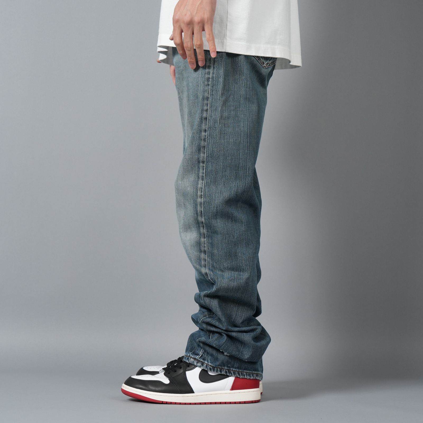 【ラスト1点】BASICKS x Vintage Levi's Heart Pocket Denim / ハートポケットデニム [32インチ] (ブルー)