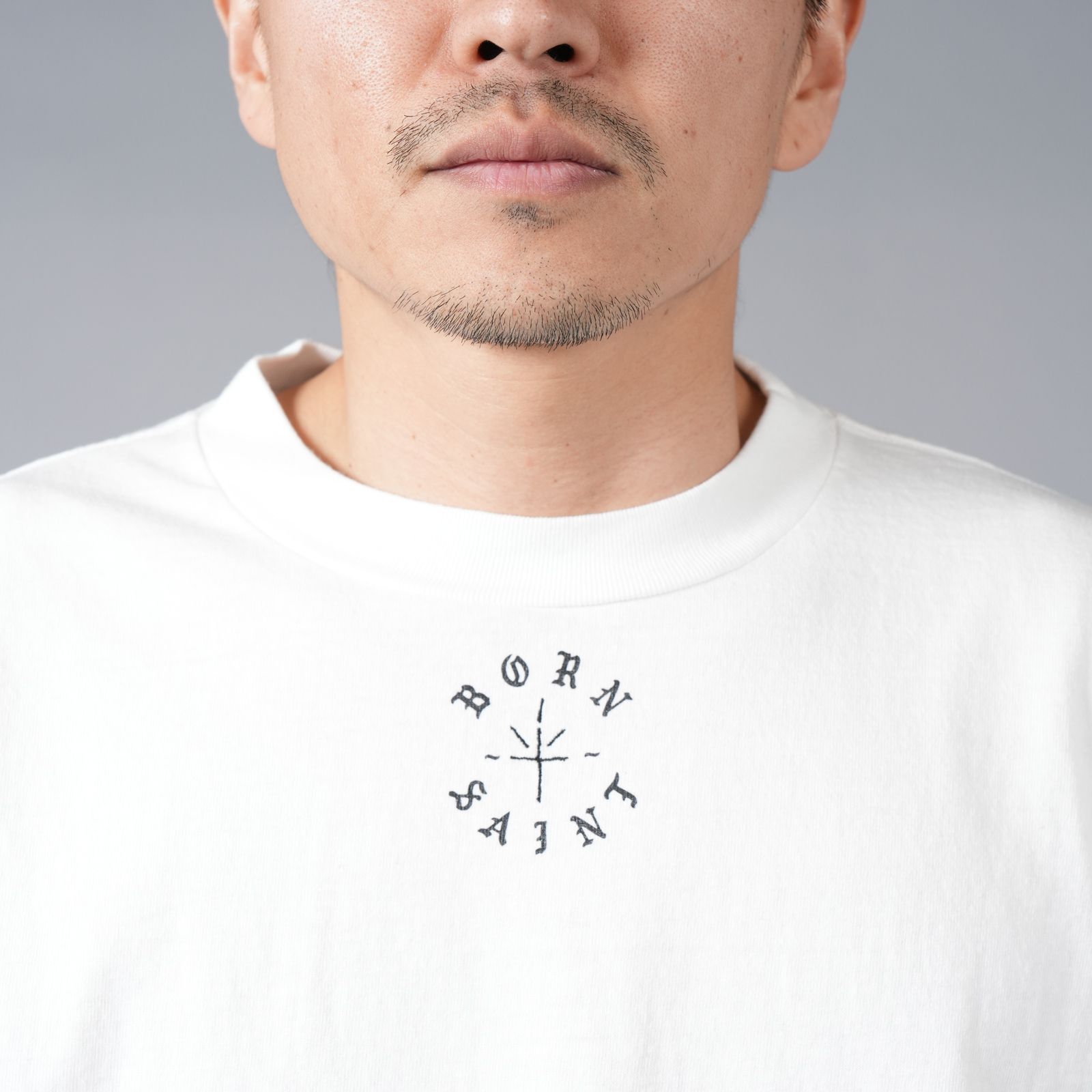 SAINT M×××××× - 【ラスト1点】【限定】SM-YS8-0000-C09 / BR_LS TEE / BORN SAINT / WHT /  ロンT・カットソー (ホワイト) | Confidence