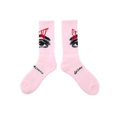 【ラスト1点】SM-HR8-0000-103 / SOCKS / EYE / PINK / ソックス アイ (ピンク)