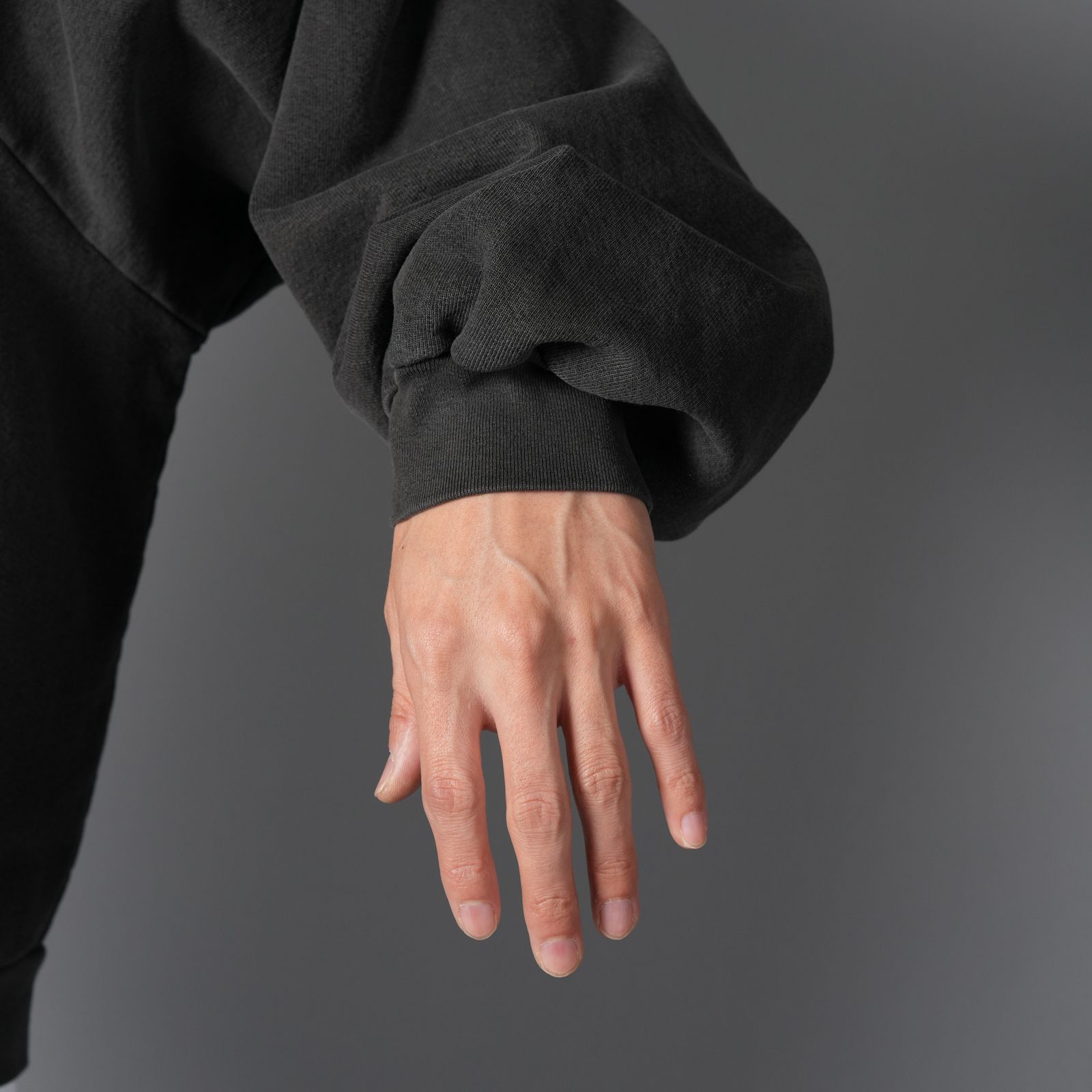 ANTENNAE, zip up / ジップアップパーカー (ヴィンテージブラック)