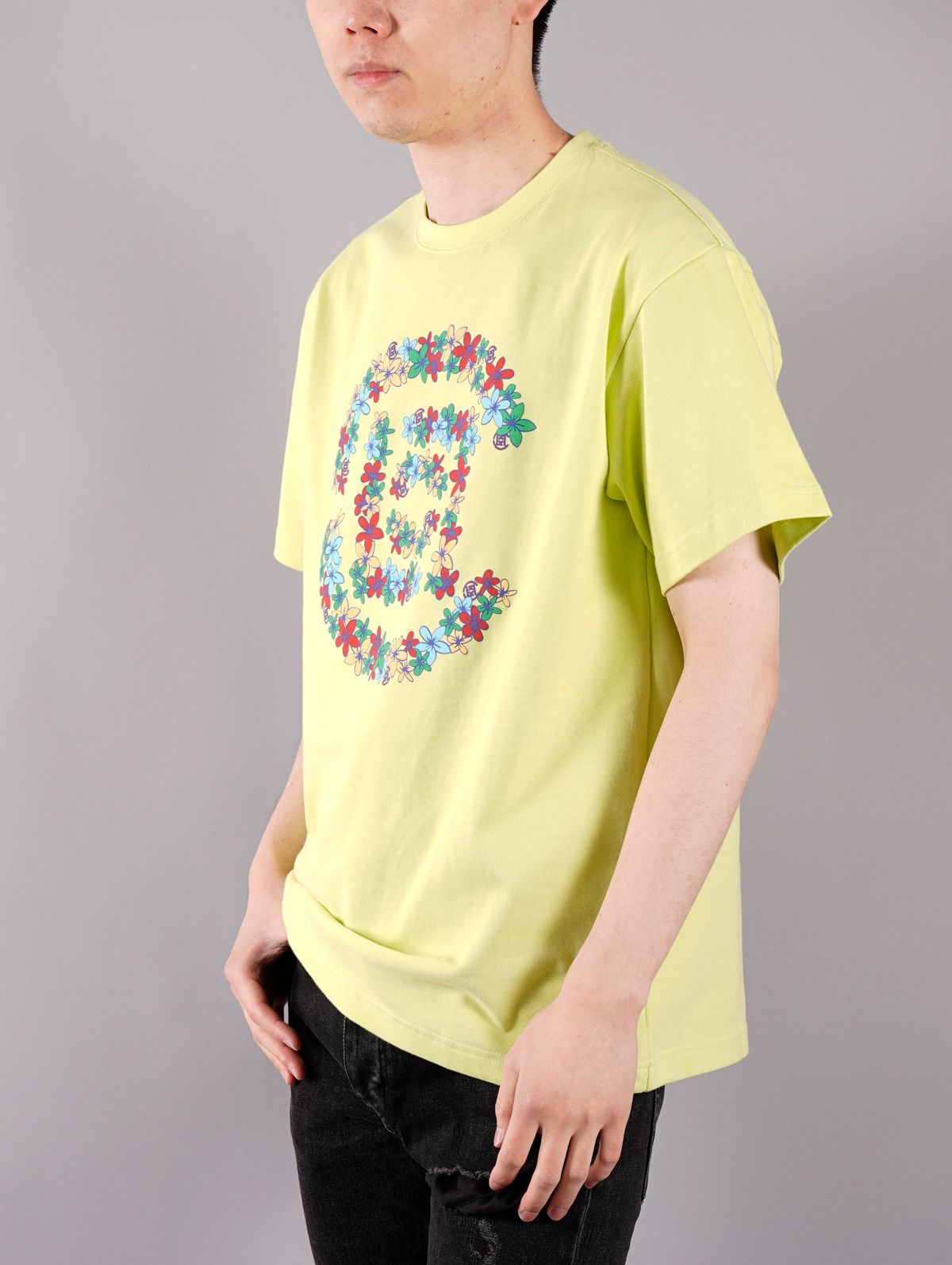 【ラスト1点】FLOWERS LOGO TEE / フラワーズ ロゴ ティー (ライムグリーン)