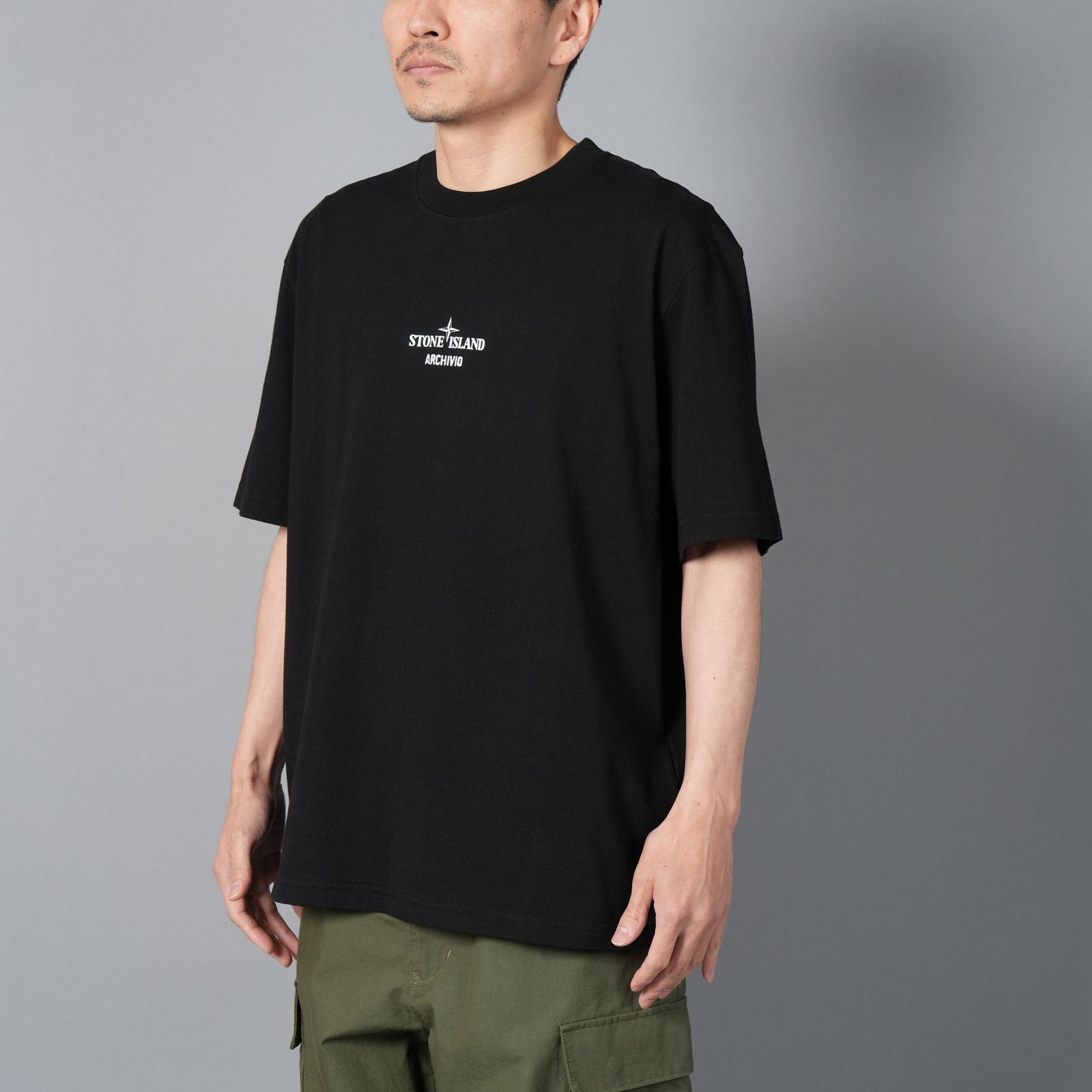 Tシャツ・カットソー STONE  ORGANIC COTTON T-SHIRT (2100025 S0115V0029) Juniper 2100025 COMBED ORGANIC COTTON JERSEY Regular-fit