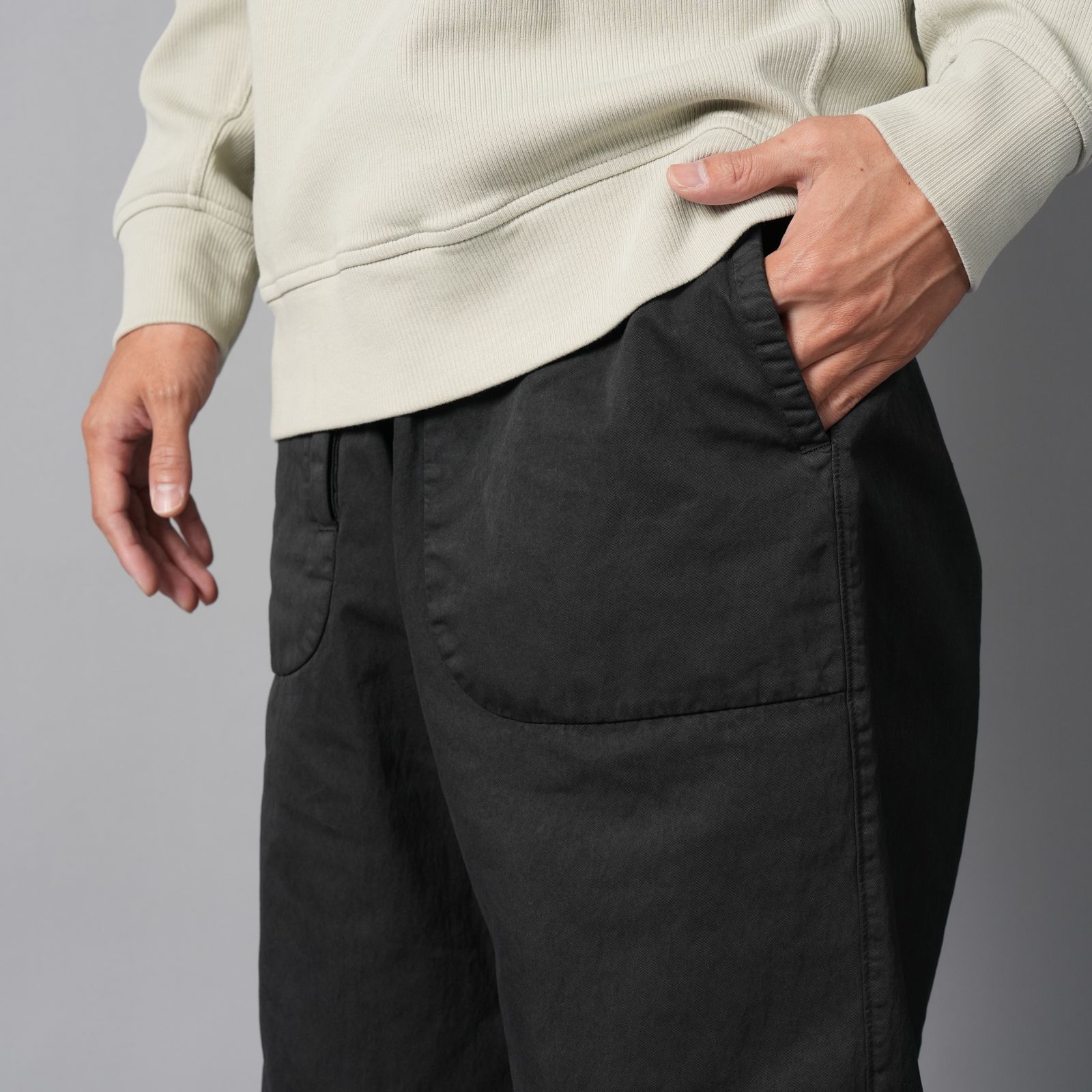 PANTS PANT IN GABARDINE CO/NY / パンツ (ブラック)
