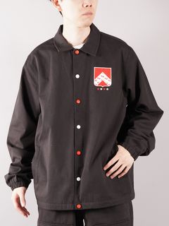 ラスト1点 / BADGE COACH JACKET / バッジコーチジャケット (ブラック)