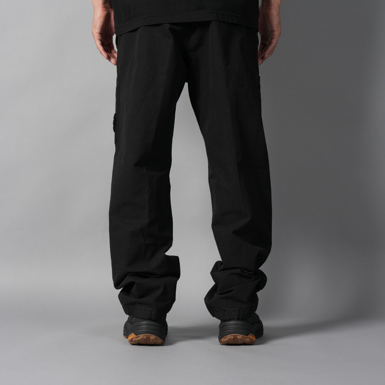 3100015 ORGANIC COTTON RIPSTOP / コットンリップストップ カーゴパンツ  (ブラック)