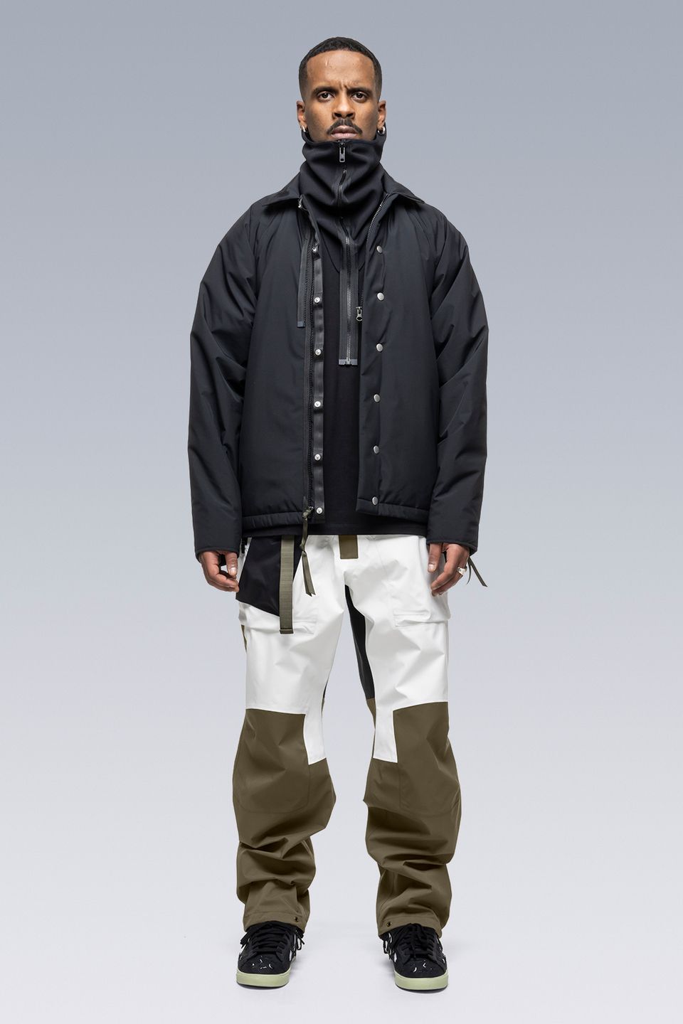 【ラスト1点】NG4-SS / Modular Zippered schoeller  3XDRY WB-400 Neck Gaiter / ネックゲイター [ストレッチ入り] (ブラック)