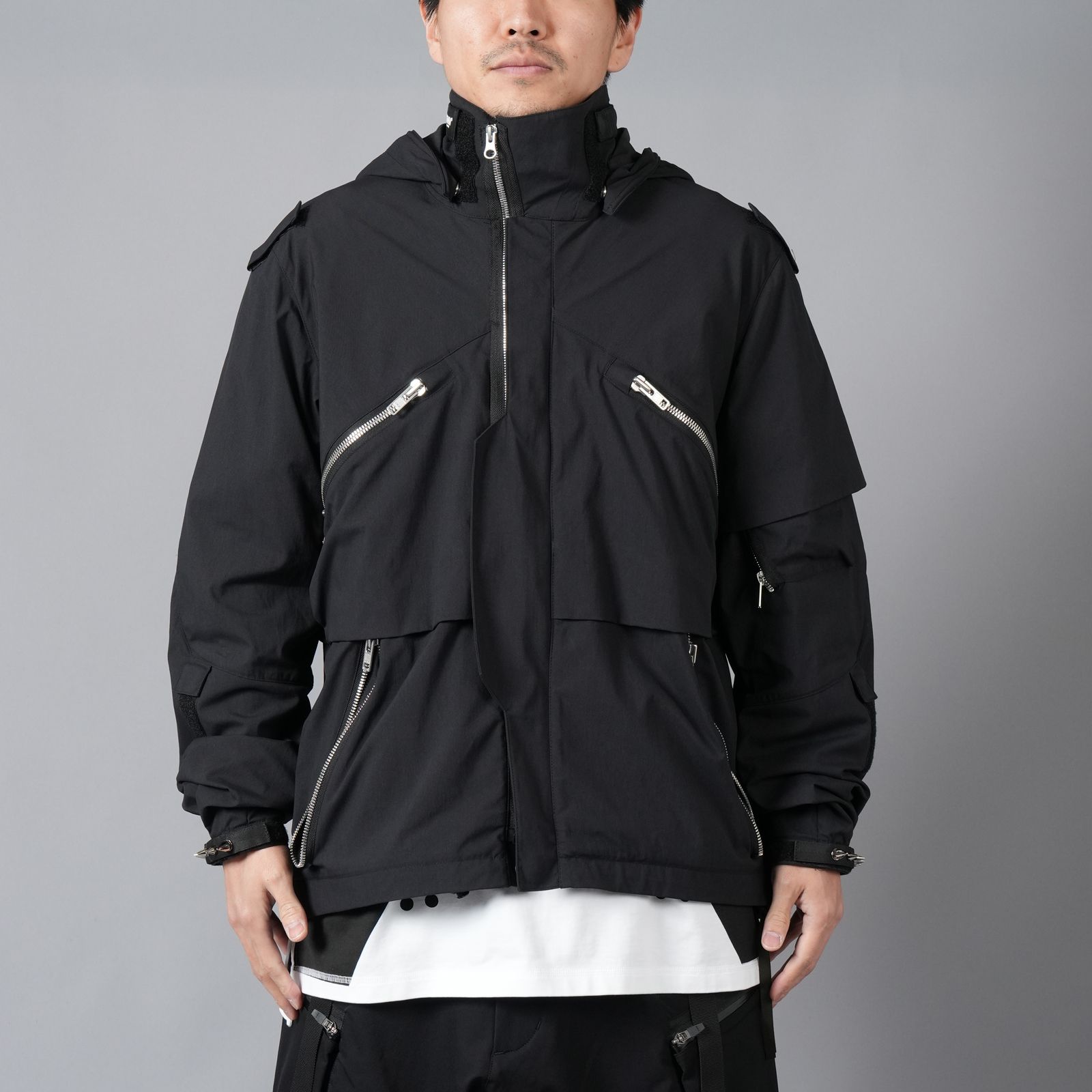 【ラスト1点】J1WB-E / Encapsulated Nylon Interops Jacket Gen. 1 / エンキャプスレイテッド ナイロン インターロプス ジャケット  [ワイドフィット] (ブラック)
