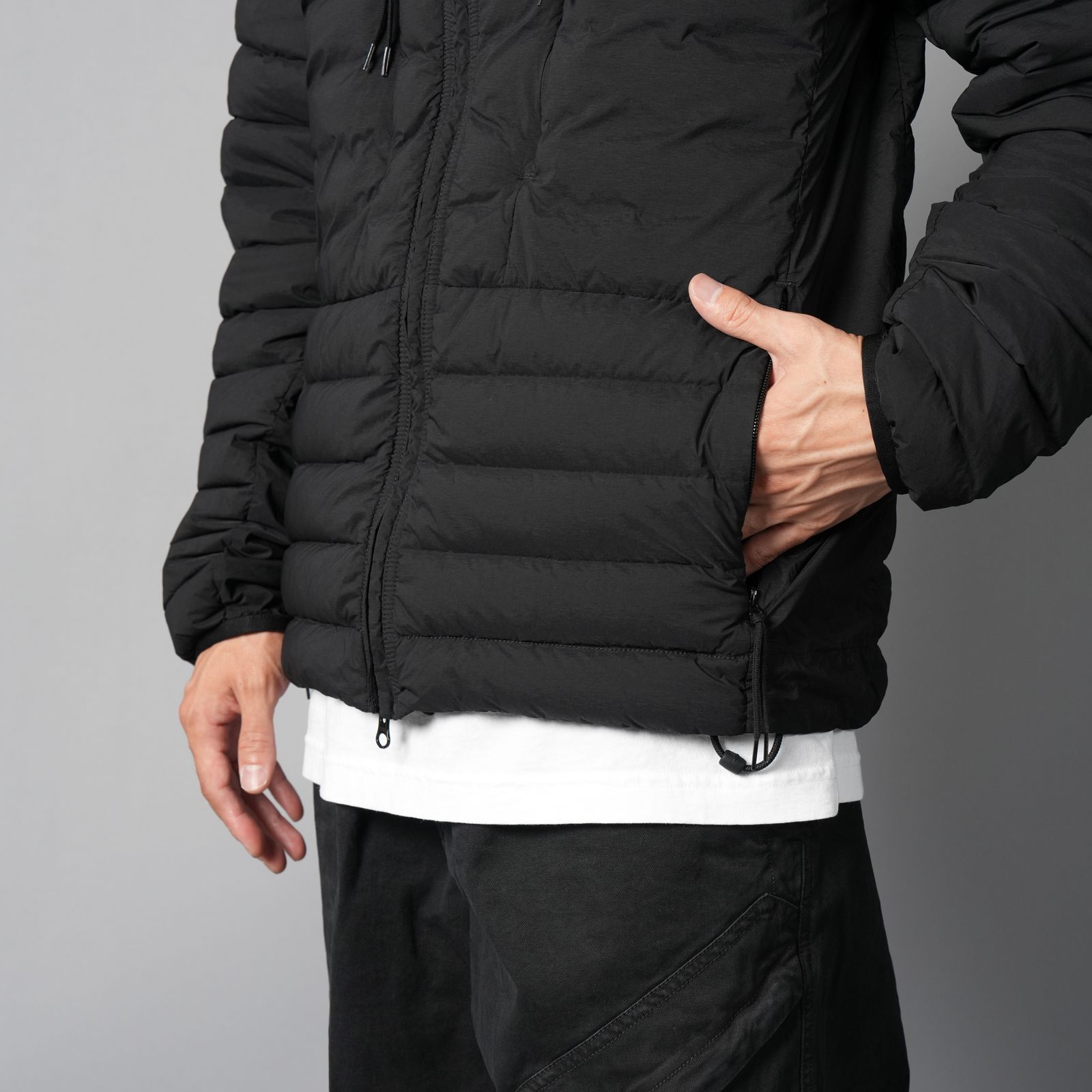 4100020 / DOWN JACKET / ダウンジャケット 【ガーメントダイ】(ブラック)