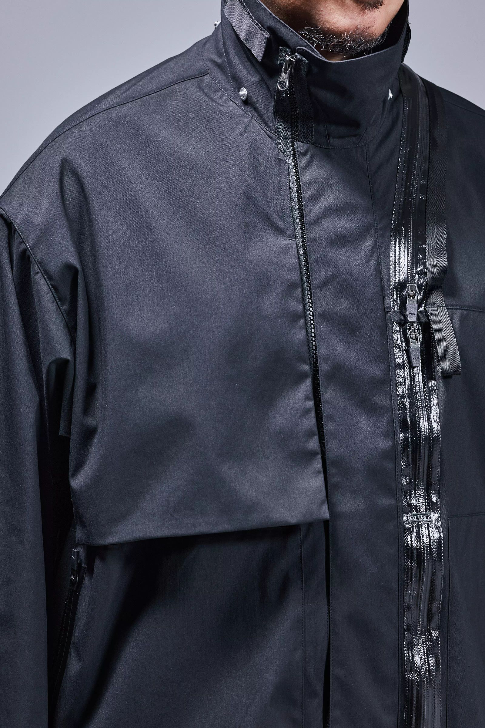 【ラスト1点】J115K-E / Encapsulated Nylon Interops Jacket Gen. 1 / エンキャプスレイテッド ナイロン インターロプス ジャケット  [ワイドフィット] (ブラック)