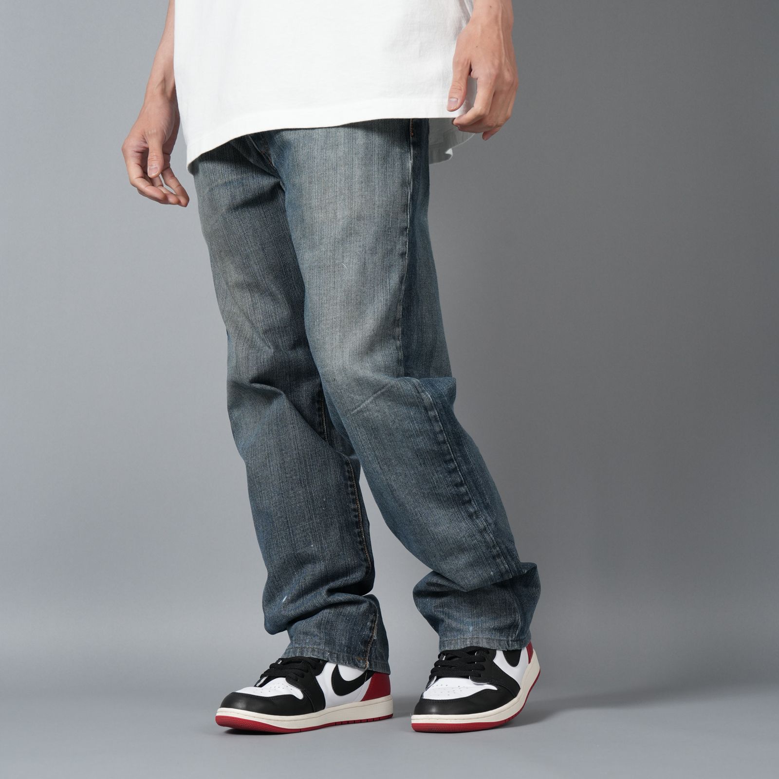 【ラスト1点】BASICKS x Vintage Levi's Heart Pocket Denim / ハートポケットデニム [34インチ] (ブルー)