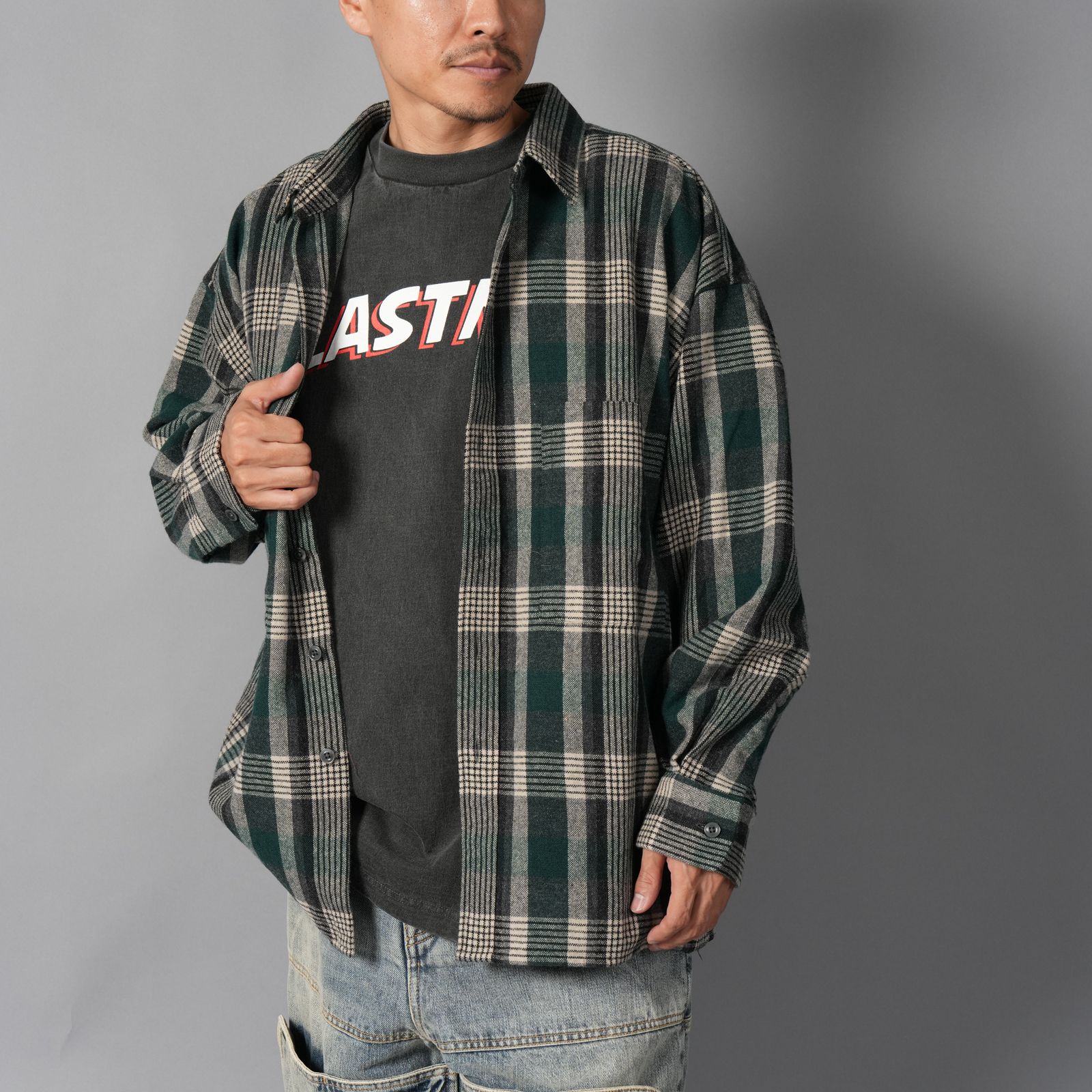 Classic Wool Shirt / クラシックウールシャツ (グリーン)