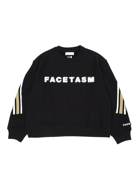 FACETASM×KOSUKE KAWAMURA RIB XXL LOGO SWEAT / ファセッタズム x 河村康輔 / リブ ロゴ スウェット   (ブラック)