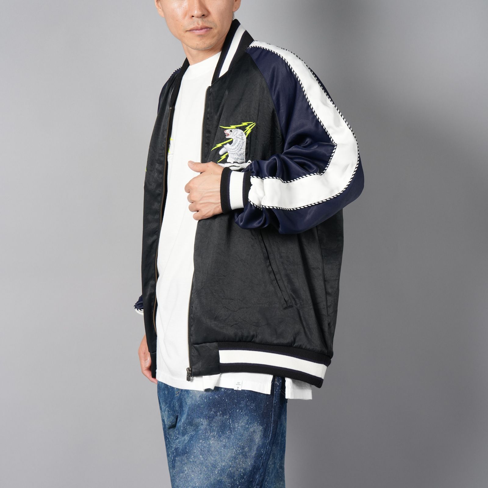 SOUVENIR JACKET / スーベニアジャケット (ブラック/ネイビー)