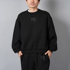 【ラスト1点】【定番アイテム】 ESSENTIAL TERRY CLASSIC SWEATSHIRT PUFF PAINT LOGO  / スウェット / トレーナー 【ユニセックス】 / ブラック