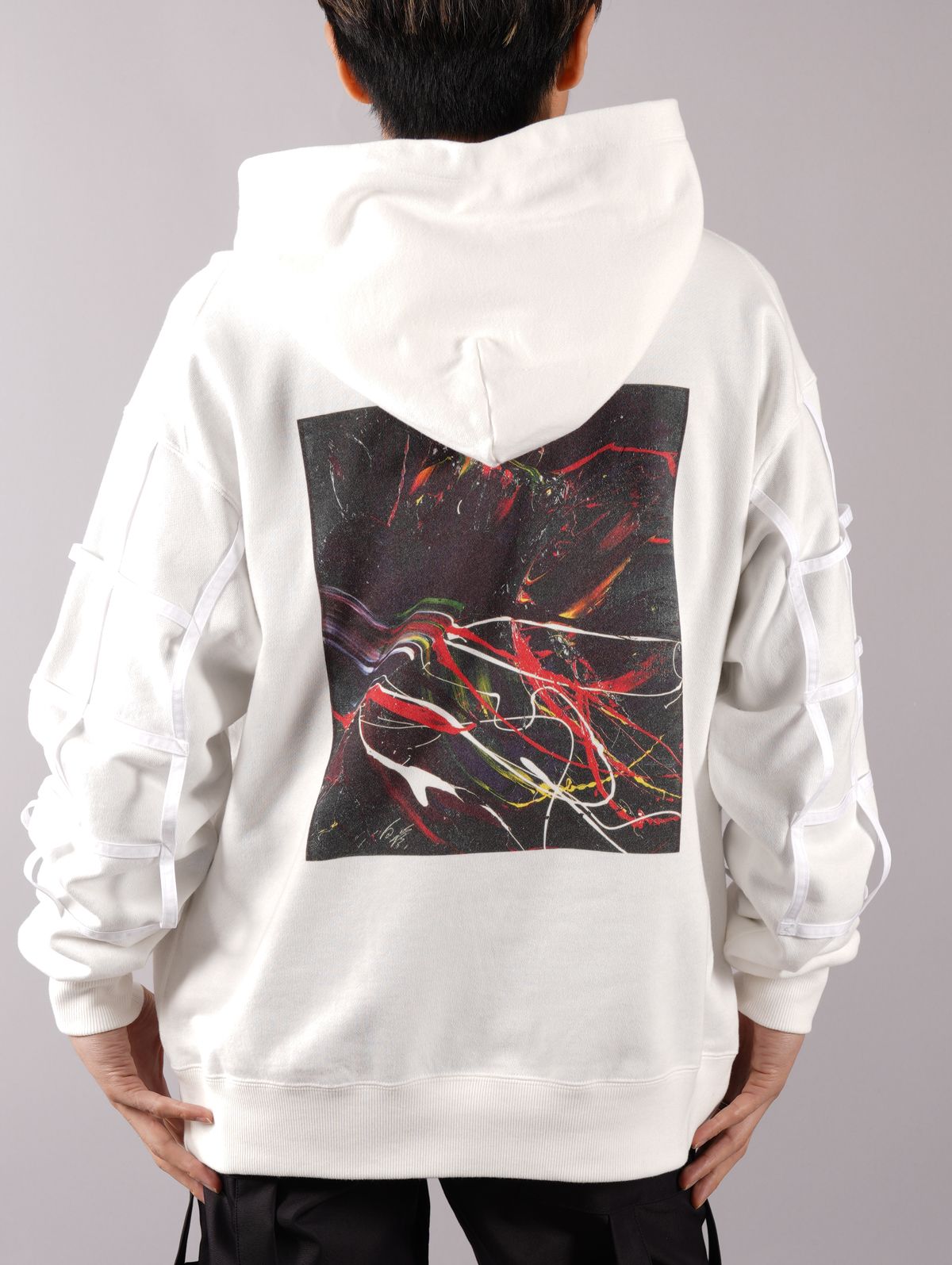 E06138 美品 ALMOSTBLACK 白髪一雄 パンツ 1　オールモスト E06138 美品 ALMOSTBLACK 白髪一雄 パンツ 1 オールモスト