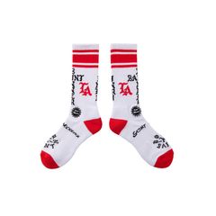 【残りわずか】【限定】SM-YS1-0000-C42 / BR_SOCKS / ST SINNER / WH+RD / ソックス (ホワイト/レッド)