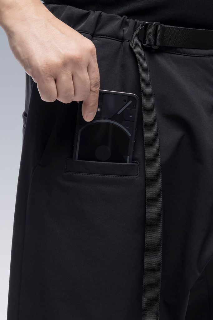 【ラスト1点】 P15-DS / schoeller Dryskin Drawcord Trouser / ドローコードトラウザー / パンツ [ワイドフィット] (ブラック)