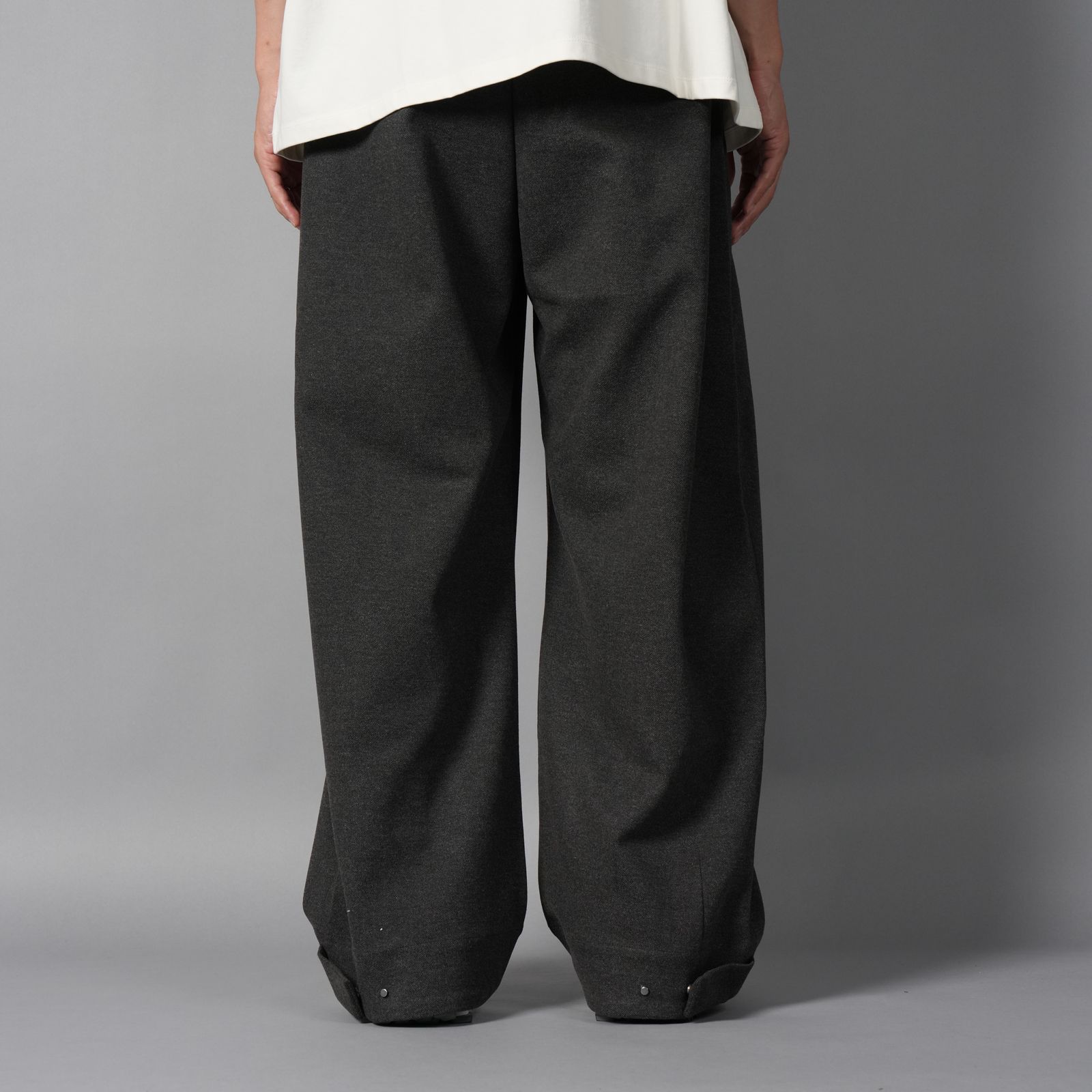 PULL ON PANT / プルオンパンツ (チャコールツィード)