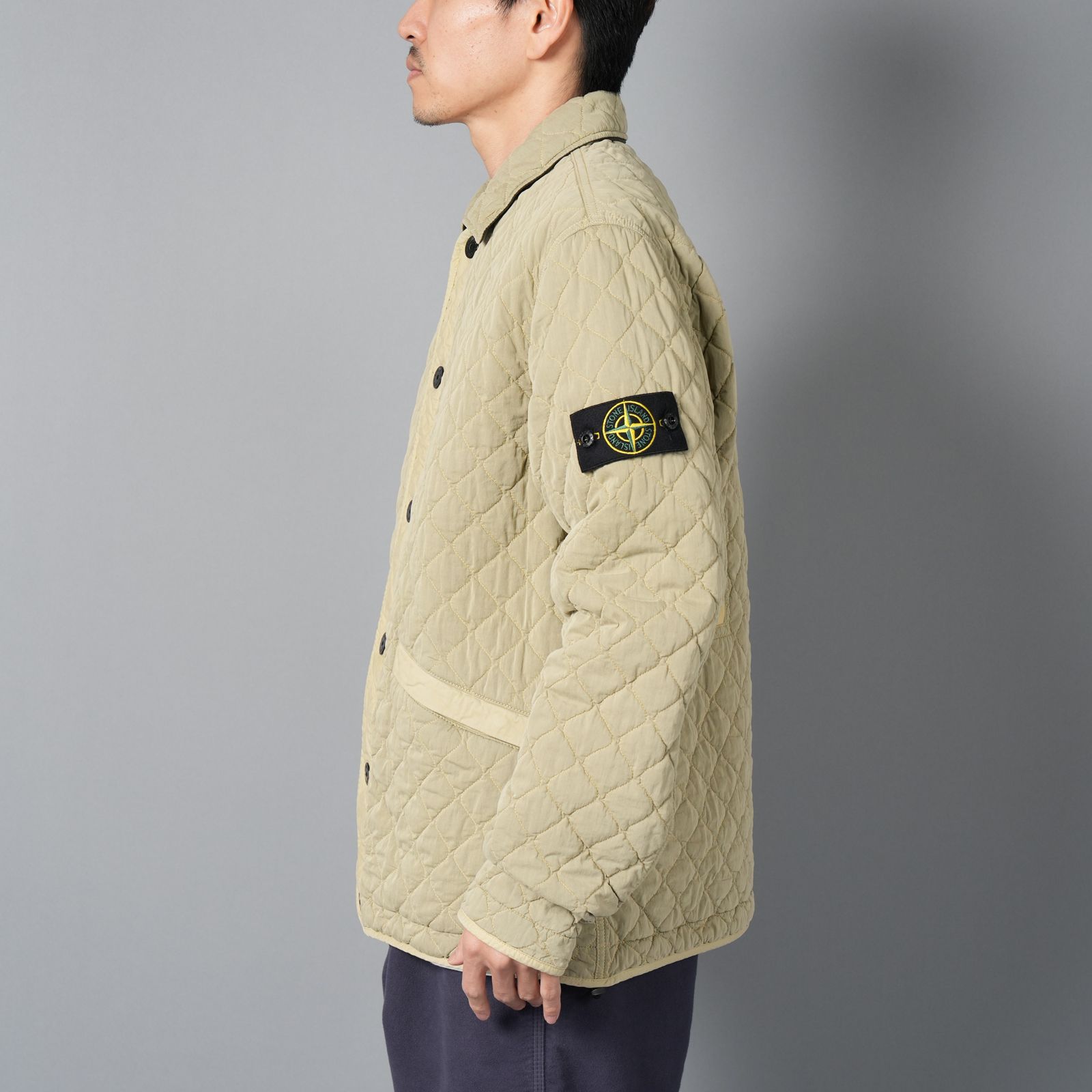Q0933 / 50 FILI QUILTED-TC /  キルティングジャケット (アイボリー)
