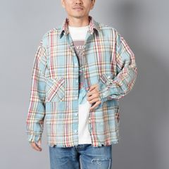 【ラスト1点】【限定】SM-YS1-0000-C37 / LM_FLANNEL SHIRT / MULTI / ネルシャツ (マルチ)