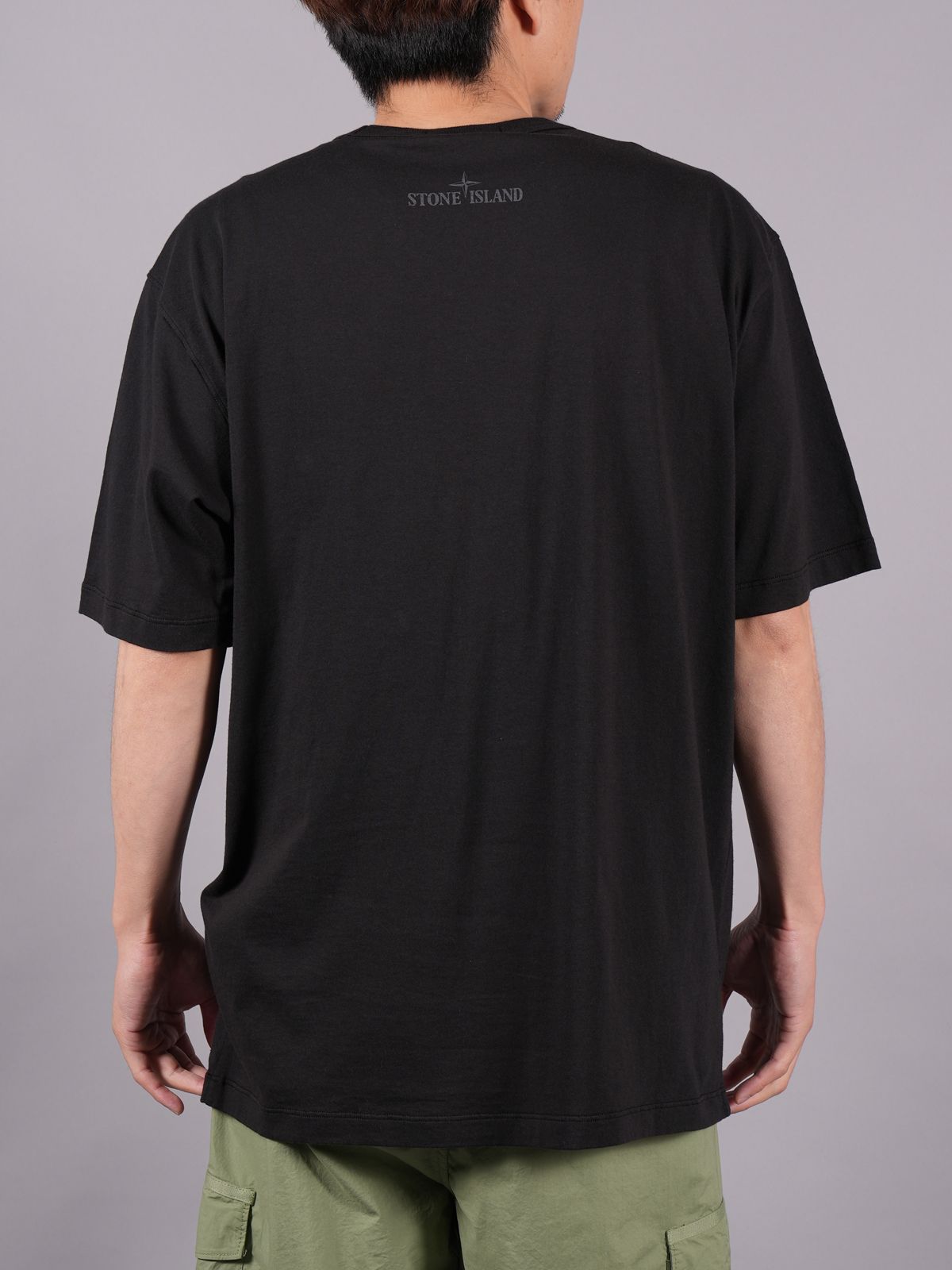 Stone Island Logo Men's T-Shirt Black 81152NS81-V0029