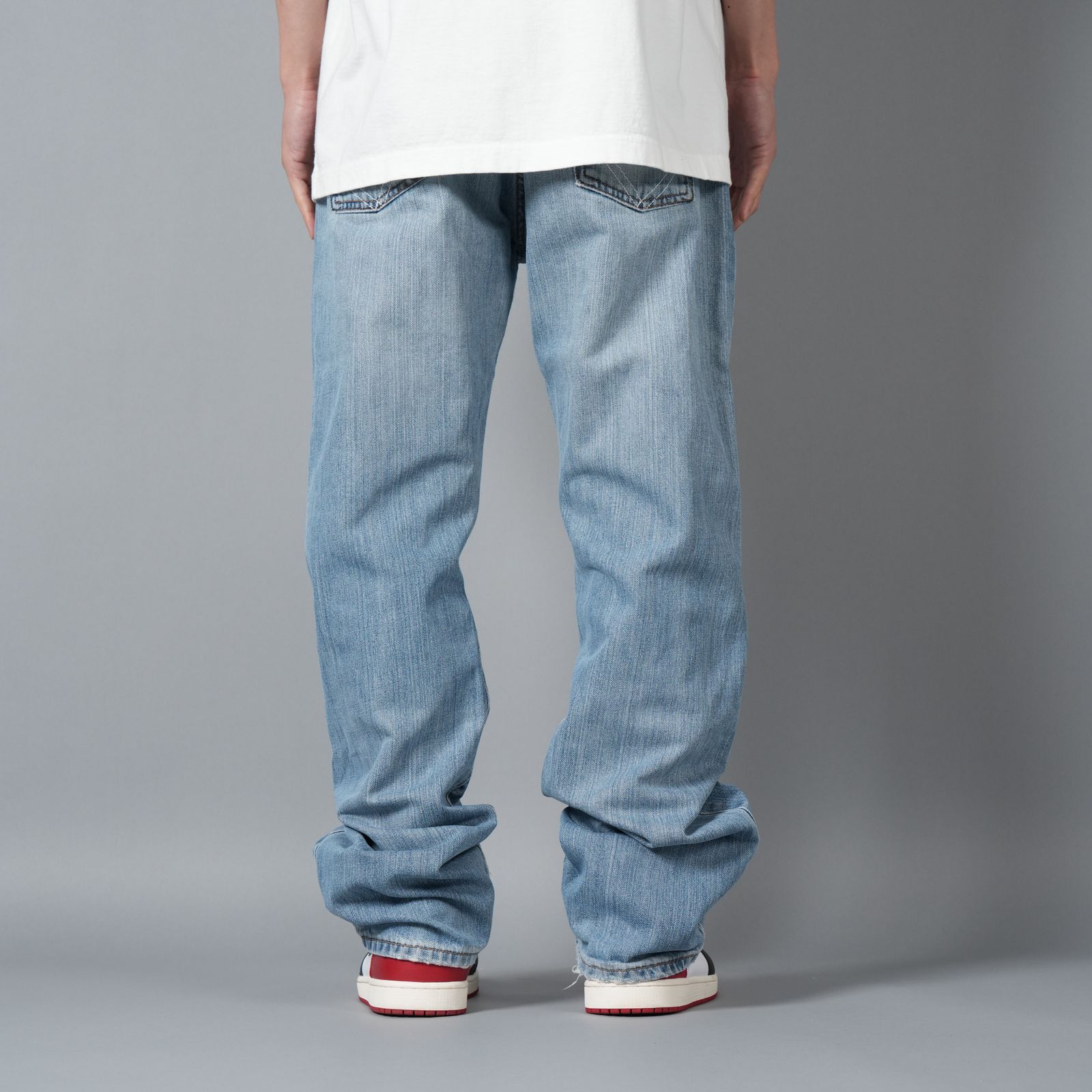 【ラスト1点】BASICKS x Vintage Levi's Heart Pocket Denim / ハートポケットデニム [34インチ] (ブルー)