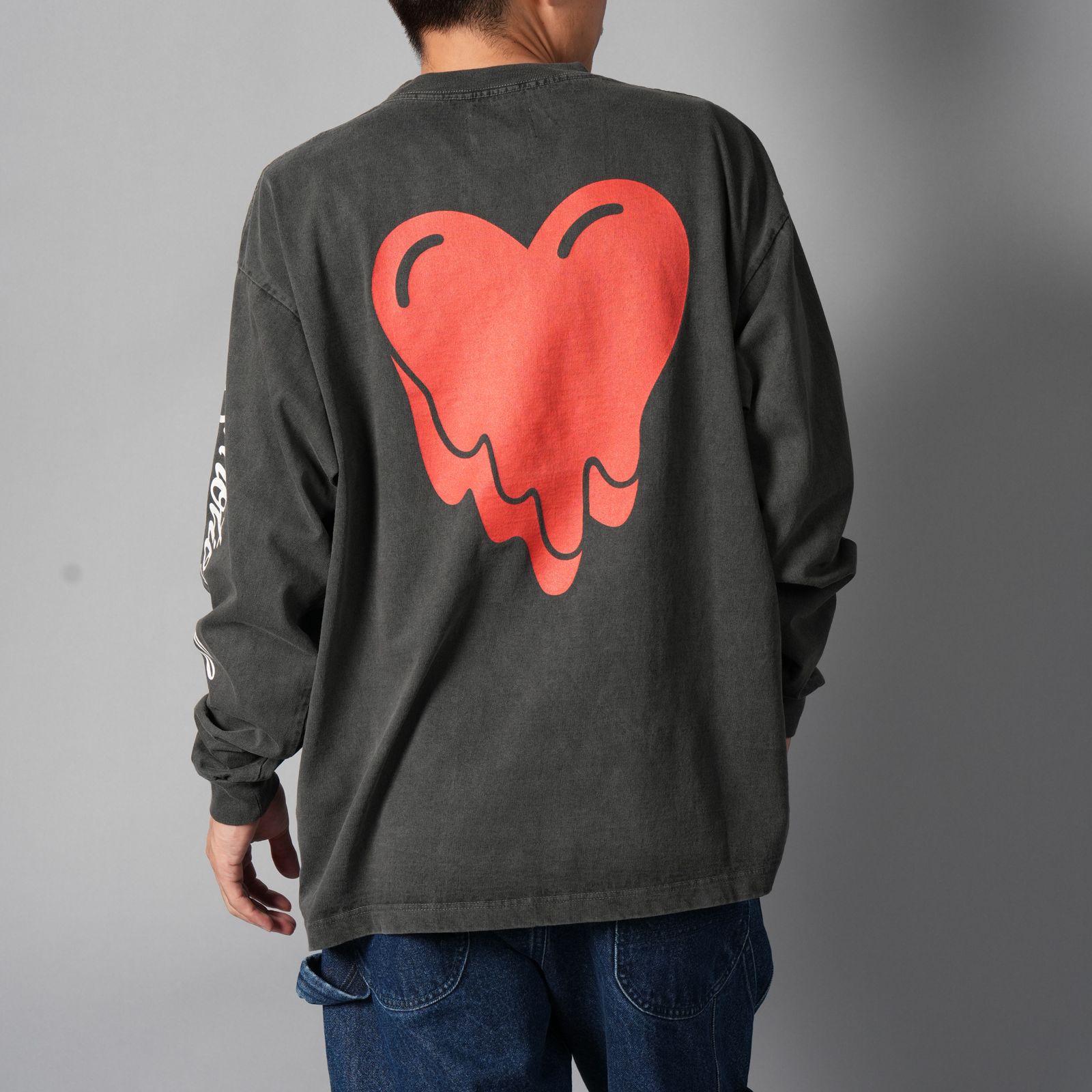 【コラボ】EU-MK1-0000-C09 / EU AB FAVE LS TEE  / BLACK / ロンT・カットソー (ブラック)