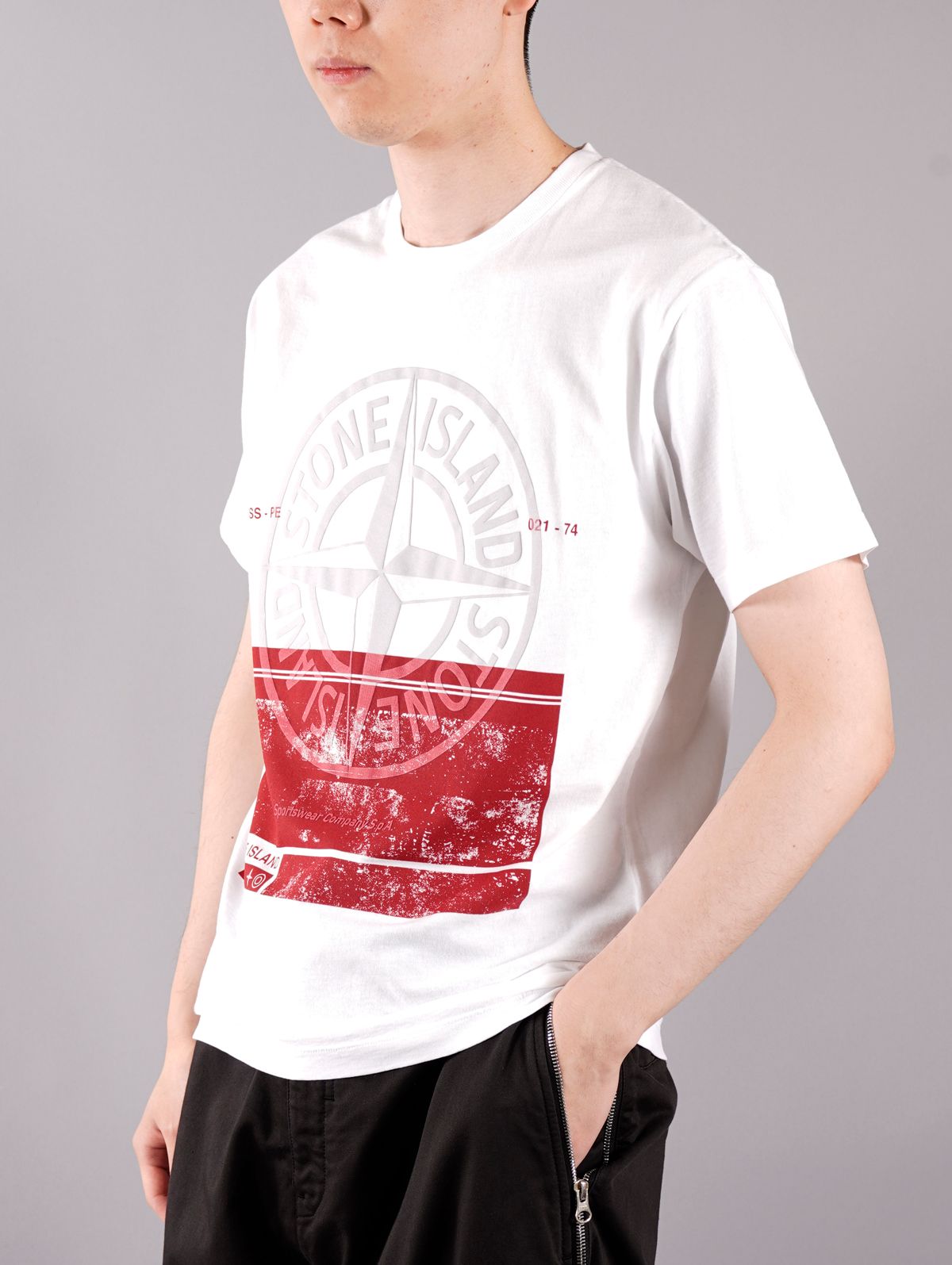ラスト1点 / 2NS65 'BLOCK ONE' / ブロック ワン Tシャツ (ホワイト)