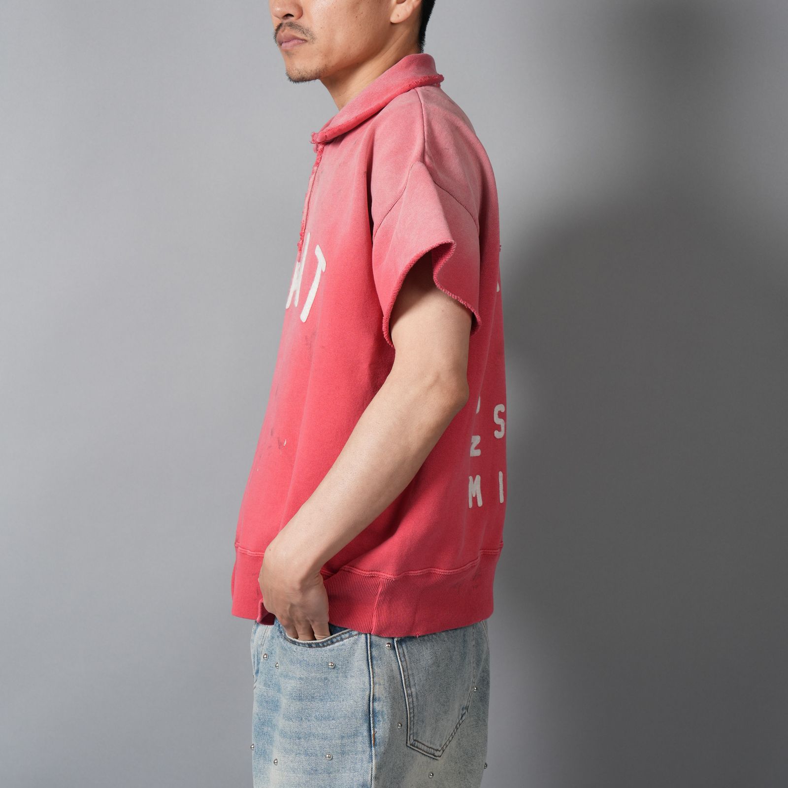 【残りわずか】SM-MK8-0000-053 / SS HALF ZIP SWEAT / SAINT / RED / ハーフジップスウェット(レッド)