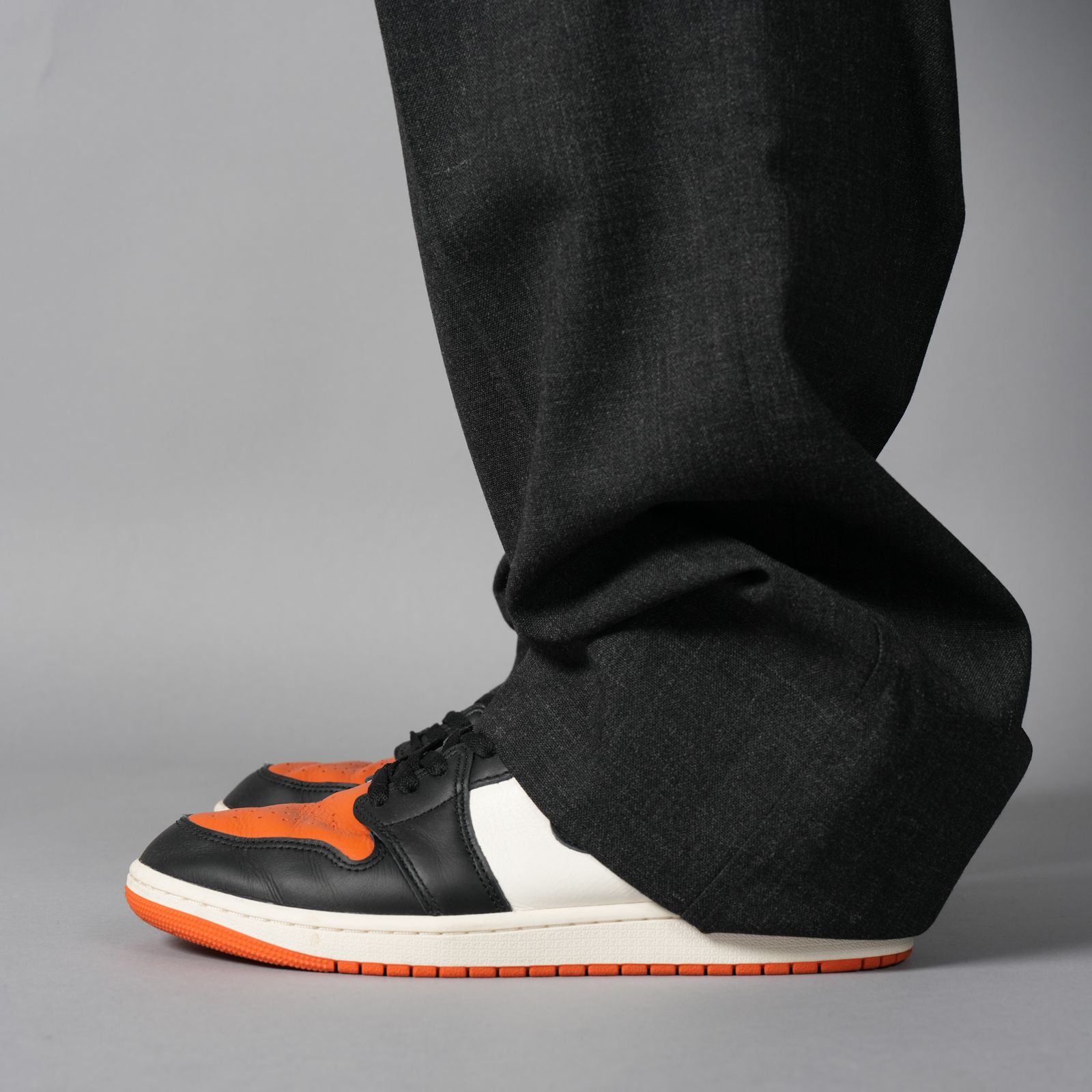 【ラスト1点】One Tuck Slacks / ワンタックスラックス (ブラック)