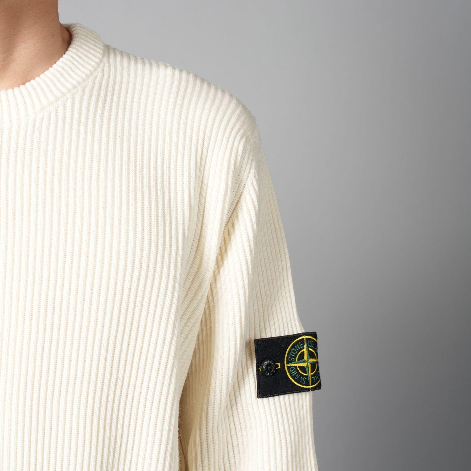 【ラスト1点】5100053 / FULL RIB RWS WOOL / ニットセーター (アイボリー)