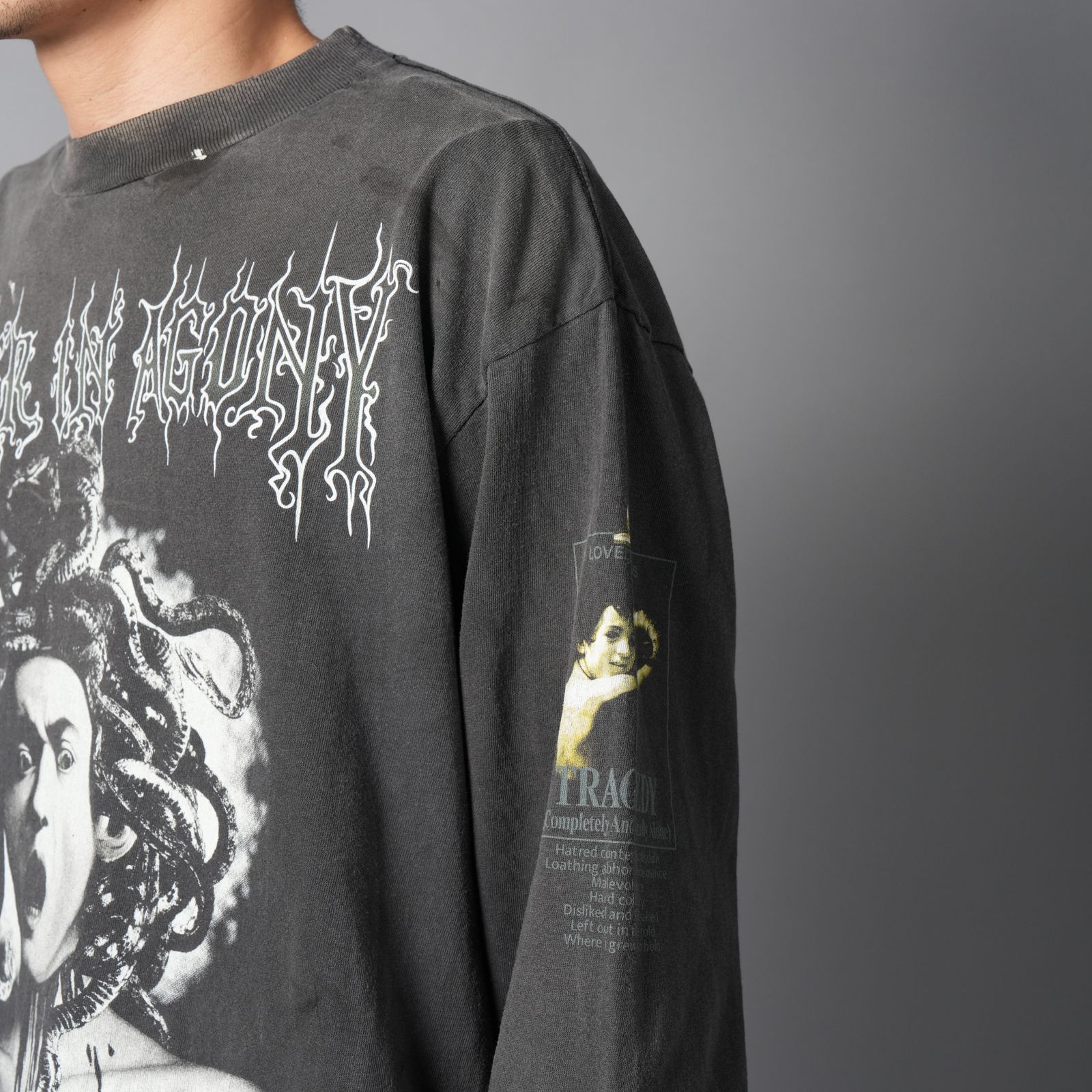 【残りわずか】SM-MK8-0000-028 / LS T-SHIRT / MEDUSA / BLACK ロンT・カットソー (ブラック)