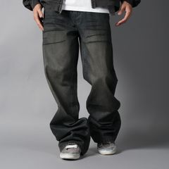 LAX, straight cut denim (junkyard) / デニムパンツ (ウォッシュドブルー)